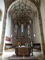 Backnang, sp�tgotischer Chor der Siftskirche St. Pankratius (03.04.2016)