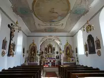 Wagenhofen, Innenraum der St. Martin Kirche (06.03.2016)