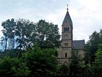 Die Kaiser-Wilhelm-Kirche in Bad Ems.
Juli 2005