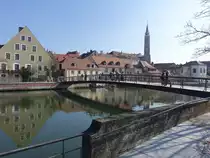 Landshut, L�ndsteg an der Isar (20.03.2016)