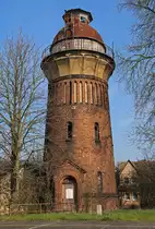 Wasserturm am Bahnhof Sandersleben im M�rz 2014