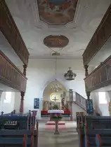 Memmelsdorf, Innenraum der Ev. St. Bartholom�us Kirche (24.03.2016)