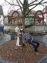 K�nigsberg, Osterbrunnen am Marktplatz (25.03.2016)