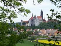 Ein Blick zur Albrechtsburg in Mei�en. Datum: 20.05.2005