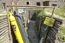 Rekonstruktion eines Sch�tzengrabens am Fort Gerharda - ein Teil der Festungsanlage Swinem�nde in Świnoujście. Aufnahme: 7. Mai 2016.