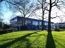 Freiburg, Blick zur Mensa der Albert-Ludwigs-Universit�t, Jan.2015