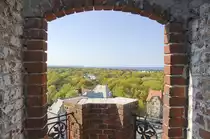 Vom Lutherturm in Świnoujście (Swinem�nde) genie�t man die sch�nste Aussicht auf die Stadt und ihre Umgebung. Aufnahme: 7. Mai 2016.