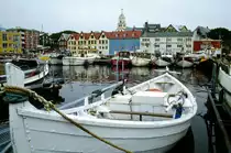 T�rshavn ist die Hauptstadt von den F�r�er. Bild vom Dia. Aufnahme: Juli 1995.