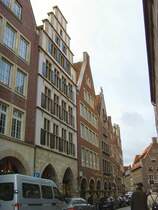 M�nster im Dezember 2007, Giebelh�user in der Altstadt
