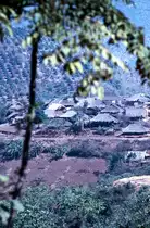 Doi Tong im Norden Thailands. Bild vom Dia. Aufnahme: Februar 1989.