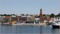 Helsingborg. Das Zentrum der Stadt mit dem Rathausturm. 03.06.2016