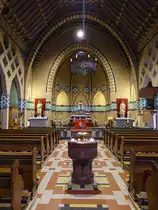 Leerdam, Innenraum der kath. Kirche zur unbefleckten Empf�ngnis (09.05.2016)