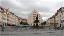 Zittau. Die Neustadt mit dem Salzhaus von 1511. 21.06.2016