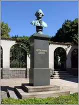 Kamenz. Das Lessing-Denkmal neben dem Lessing-Museum erinnert an den ber�hmtesten Sohn der Stadt. 24.06.2016