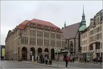 G�rlitz. Am Demianiplatz steht auch das aus  Film und Funk  bekannte Jugendstilkaufhaus. 20.06.2016