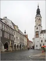 G�rlitz. Der Untermarkt mit dem Alten Rathaus, das auf das 14. Jahrhundert zur�ckgeht. 1303 erhielt G�rlitz das Magdeburger Stadtrecht. 20.06.2016