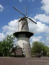 Schiedam, Windm�hle de drie Koornbloenen, erbaut 1770 (11.05.2016)