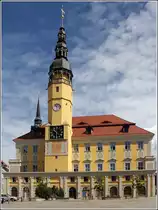 Bautzen. Das Rathaus am Hauptmarkt hat eine lange Baugeschichte und geht bis auf das Jahr 1213 zur�ck. 22.06.2016