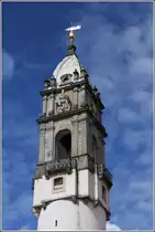 Bautzen. Der Ende des 15. Jahrhunderts errichtete Reichenturm hat einen barocken Aufsatz. 22.06.2016