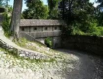 Bled, der steile Aufgang zur Burg, Juni 2016