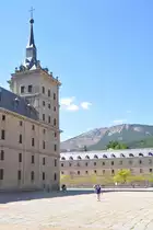 SAN LORENZO DE EL ESCORIAL (Provincia de Madrid), 01.10.2015, Blick auf einen Teil der Schloss- und Klosteranlage El Escorial, gr��ter Renaissancebau der Welt und Weltkulturerbe der UNESCO