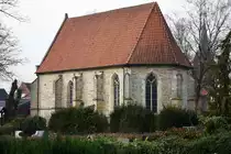 RHEINE, Ortsteil Mesum (Kreis Steinfurt), 13.02.2016, die Alte Kirche auf dem Alten Friedhof ist das �lteste Bauwerk der Stadt Rheine (ca. um 1350)