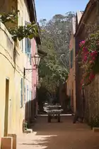 DAKAR (D�partement de Dakar), 26.03.2016, Stra�enbild auf der �le de Gor�e, die von ca. 1200 Menschen bewohnt wird