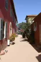 DAKAR (D�partement de Dakar), 26.03.2016, Stra�enbild auf der �le de Gor�e, die von ca. 1200 Menschen bewohnt wird