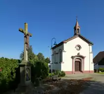 Feldkirch im Markgr�flerland, die Ottilienkapelle wurde 1863 errichtet, Okjt.2014 
