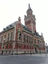 D�nkirchen, Hotel de Ville, erbaut von 1897 bis 1901 durch Louis Marie Cordonnier (13.05.2016)