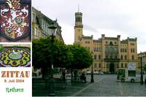 Zittau. Blick zum Rathaus