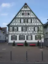 Fellbach, Stadtmuseum in einem Fachwerkhaus von 1680 (10.04.2016)