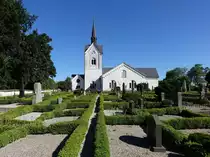 Ev. Kirche in Vemmenh�g, erbaut 1743, Skane Lan (11.06.2016)