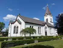 Vrigstad, Ev. Kirche, erbaut von 1865 bis 1866 durch Architekt Fredrik Wilhelm Scholander (12.06.2016)