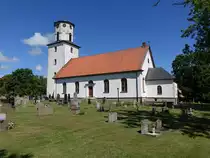 Ev. Kirche in Runsten, erbaut von 1835 bis 1836 im neoklassizistischen Stil (13.06.2016) 