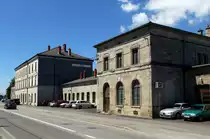 Pivka, das Bahnhofsgeb�ude, Juni 2016