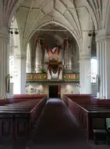 Stora Tuna, Orgelempore der Ev. Kirche (16.06.2016)