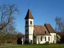 Dattingen, die Kirche St.Jakobus von S�den gesehen, Nov.2015