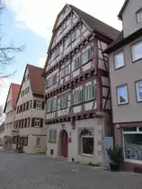 Markgr�ningen, B�rgerhaus von 1476 in der Kirchgasse (10.04.2016)
