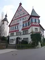 M�nchingen, altes Rathaus von 1687 (10.04.2016)