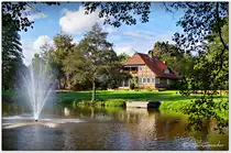 M�hlenteich in Sittensen, Kreis Rotenburg/W�mme, im Oktober 2016