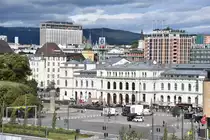 OSLO (Fylke Oslo), 06.09.2016, Blick auf die zur Fre�meile umgewandelte Osthalle des Hauptbahnhofs