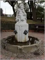 Bremerhaven. Der Klabautermann-Brunnen steht neben dem Wasserschout am Alten Hafen und bildet das n�rdliche Ende der Deutschen M�rchenstra�e. 30.09.2016