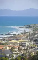 Blick �ber Platanias auf der Insel Kreta. Aufnahme: 19. Oktober 2016.