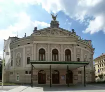 Ljubljana, das Slowenische Nationaltheater f�r Oper und Ballett, erbaut 1890-92 im Neorenaissancestil, Juni 2016