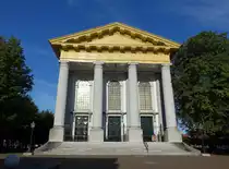 Zierikzee, Fassade der Nieuwe Kerk, neoklassizistisch, erbaut von G. H. Grauss (25.08.2016)
