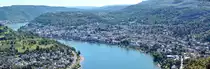 Boppard am Rhein aus luftiger H�he - 23.08.2016