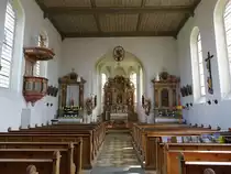 Hofstetten, barocke Ausstattung in der St. Nikolaus Kirche (01.05.2016)