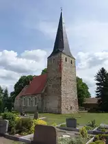 Br�ck, sp�tgotische Stadtkirche St. Lambertus, erneuert 1776, Westturm von 1842  (21.05.2016)