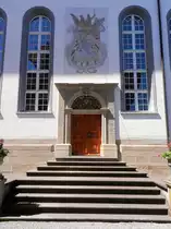 Trogen, reformierte Kirche, Seiteneingang - 18.07.2014
